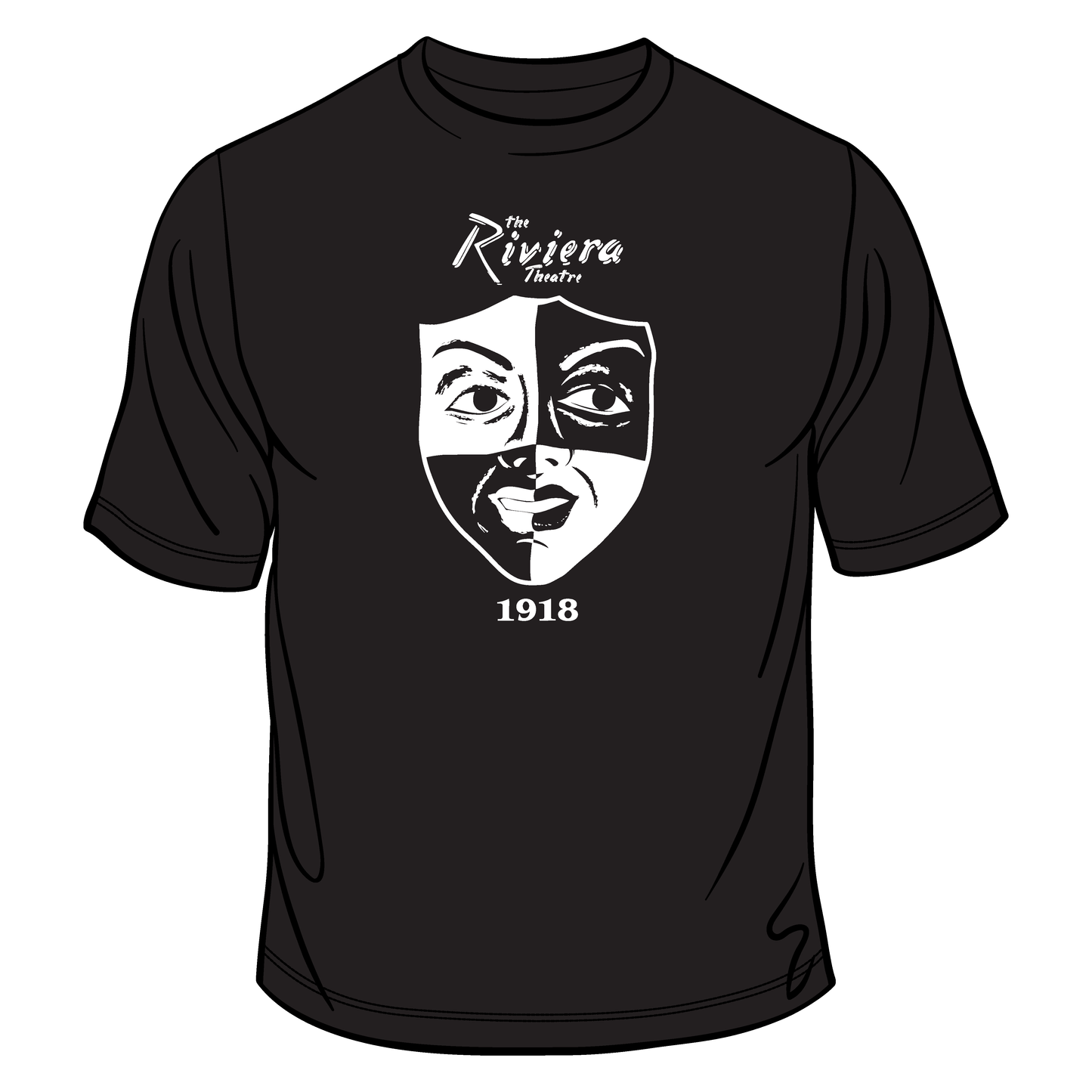 The Riv Tee with Full Chest Print